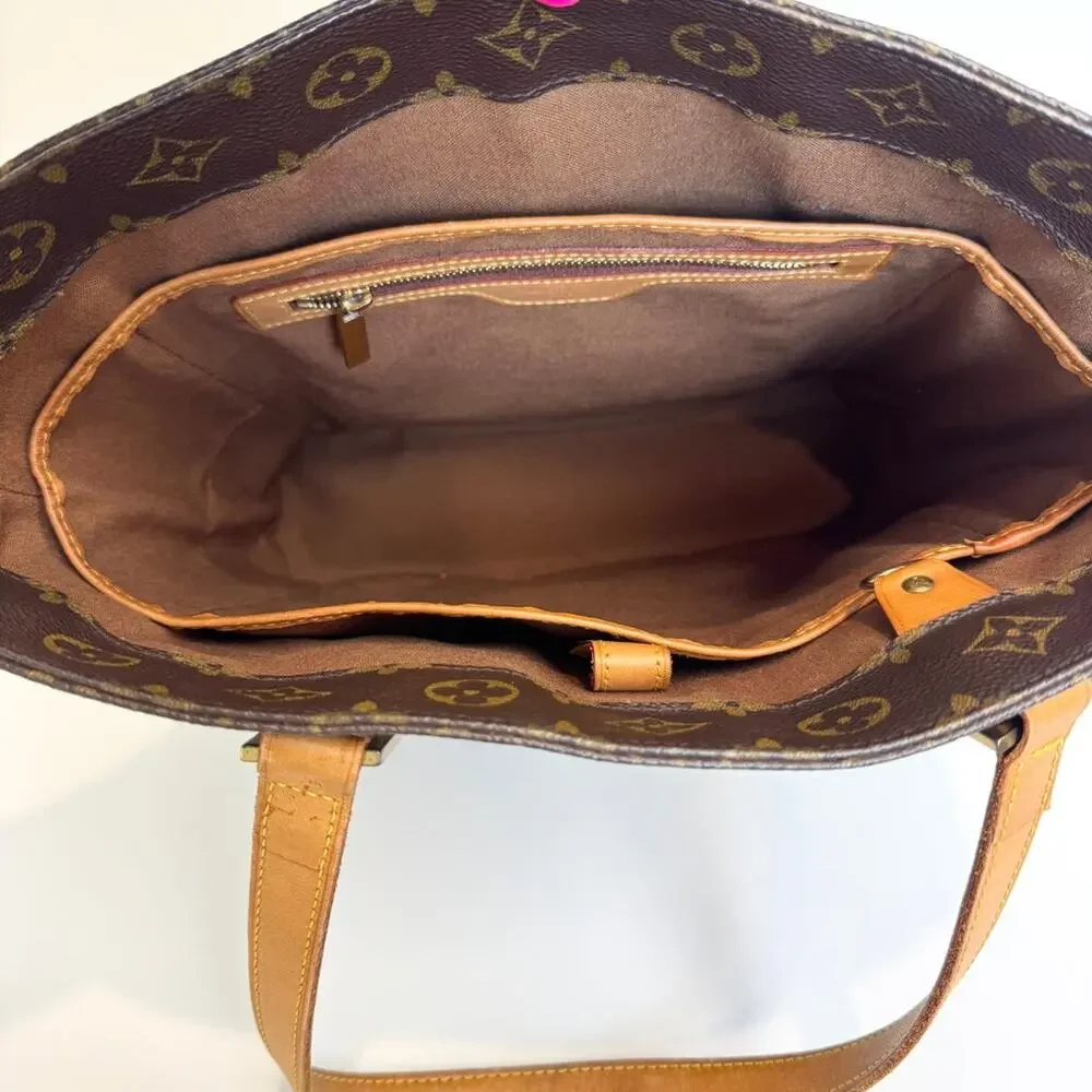 Louis Vuitton Brown Monogram Canvas Vavin GM Tote Bag LV Leather Shoulder Bag